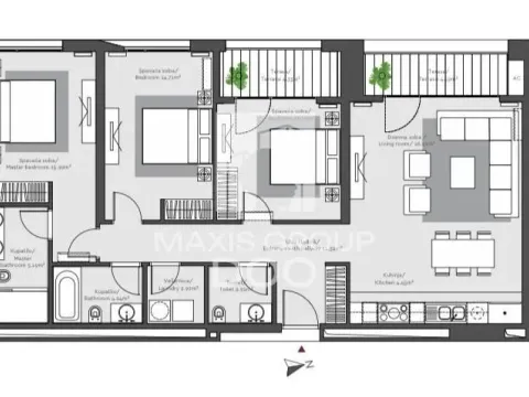 Prodaja, četvorosoban stan, 109m², Savski Venac, Beograd - image 11