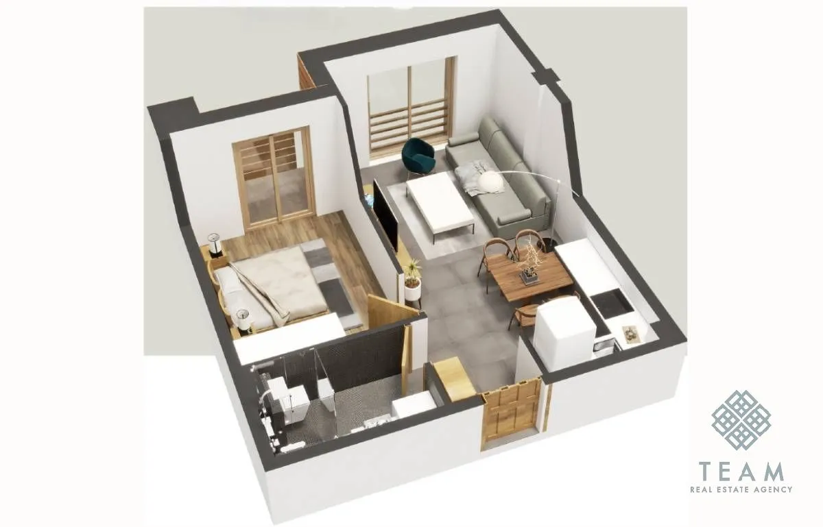 Sale, one bedroom apartment, 41m², Centar, Kolašin