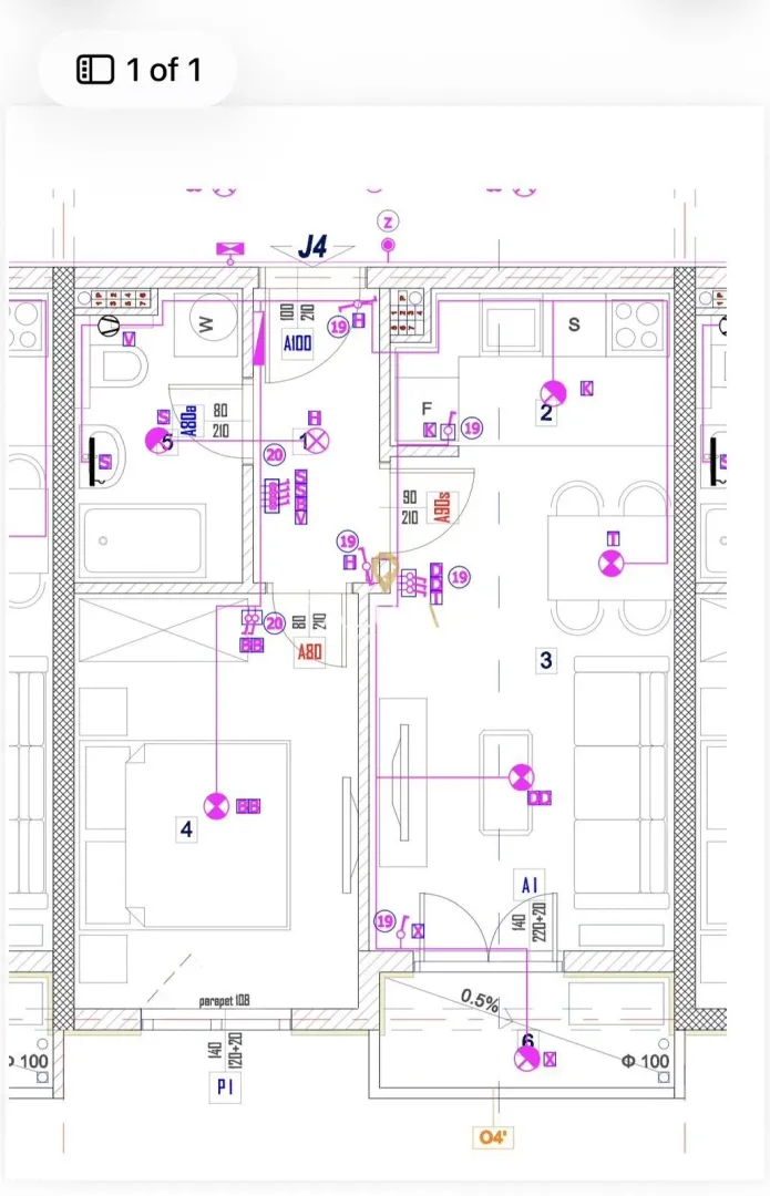 Prodaja, jednosoban stan, 38m², Stari Aerodrom, Podgorica