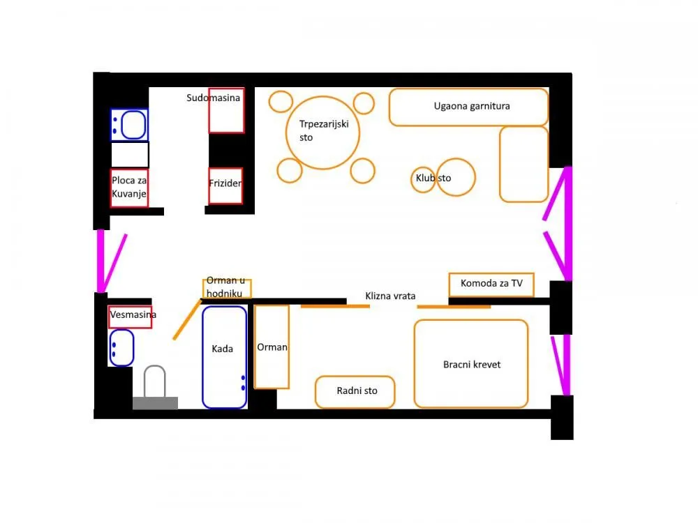 Prodaja, jednosoban stan, 34m², Zemun Sve Podlokacije, Beograd