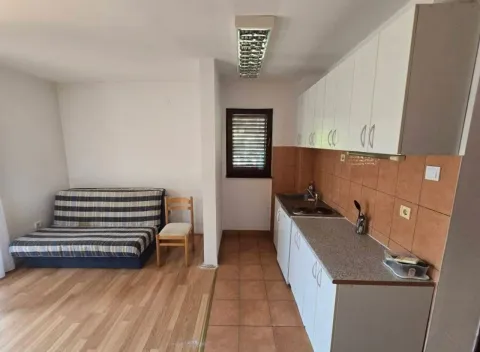 Manja kuhinja spojena sa dnevnim boravkom u kojem se nalazi kauč. - image 2