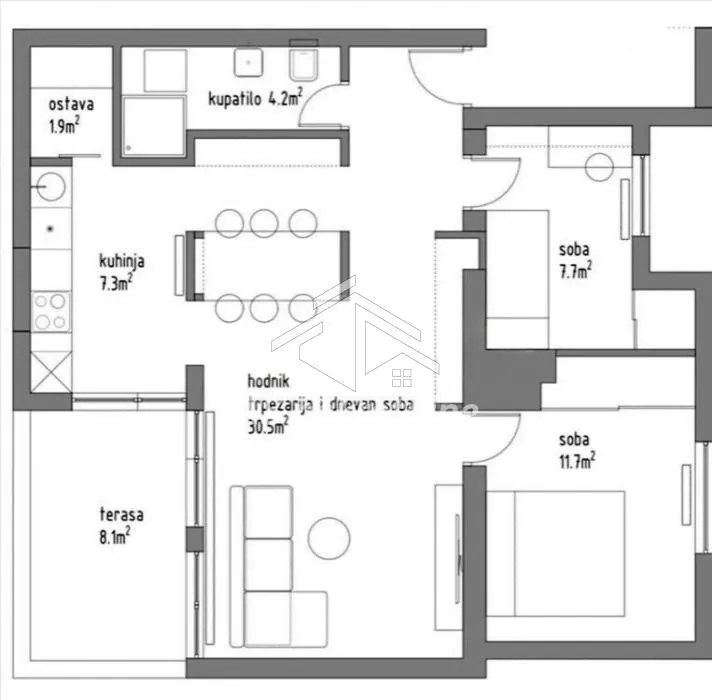 Izdavanje, trosoban stan, 72m², Novi Beograd Blok 29, Novi Beograd Sve Podlokacije