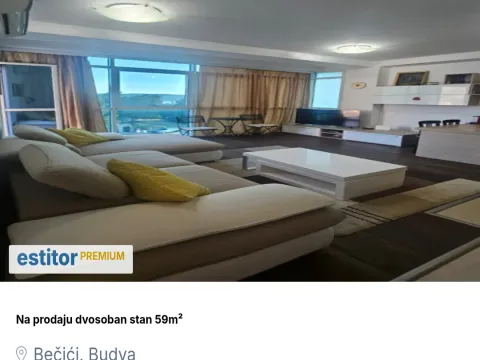 Prodaja, dvosoban stan, 59m², Bečići, Budva - image 1