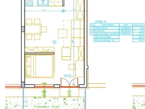 Sale, one bedroom apartment, 34m², Apelovac, Niš - image 2