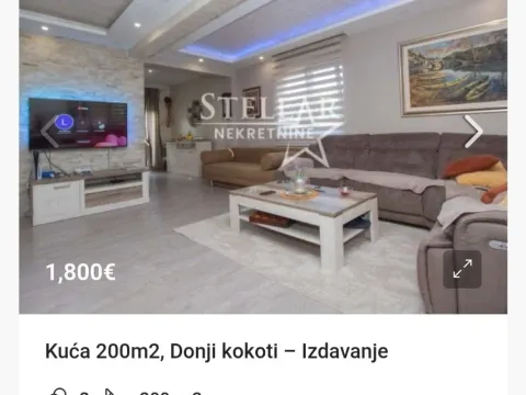 Izdavanje, kuća, 200m², Donji Kokoti, Podgorica - image 1