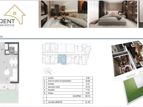 Prodaja, dvosoban stan, 50m², Stari Banovci, Stara Pazova - image 3