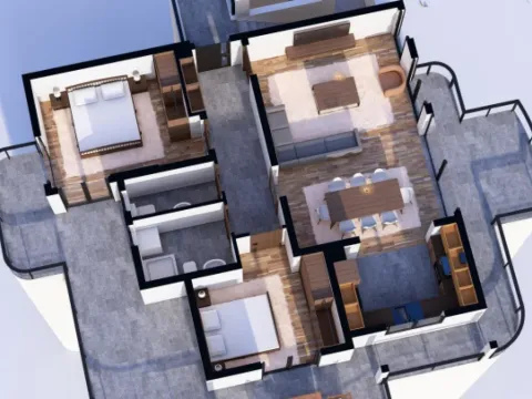 Sale, two bedroom apartment, 134m², Šušanj, Bar - image 2