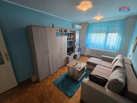 Dnevna soba sa garniturom za sedenje, garderoberom i televizorom. - image 10