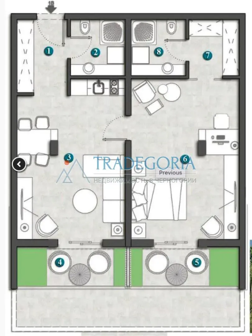 Prodaja, jednosoban stan, 96m², Herceg Novi, Crna Gora