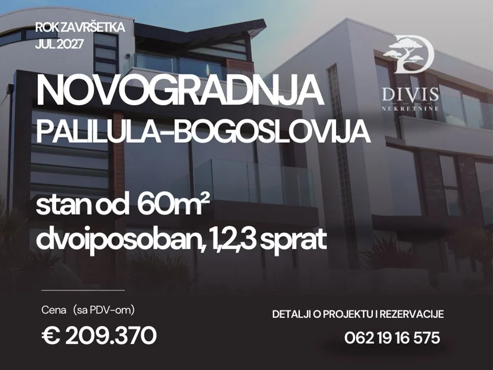 Sale, three bedroom apartment, 54m², Bogoslovija, Palilula Sve Podlokacije