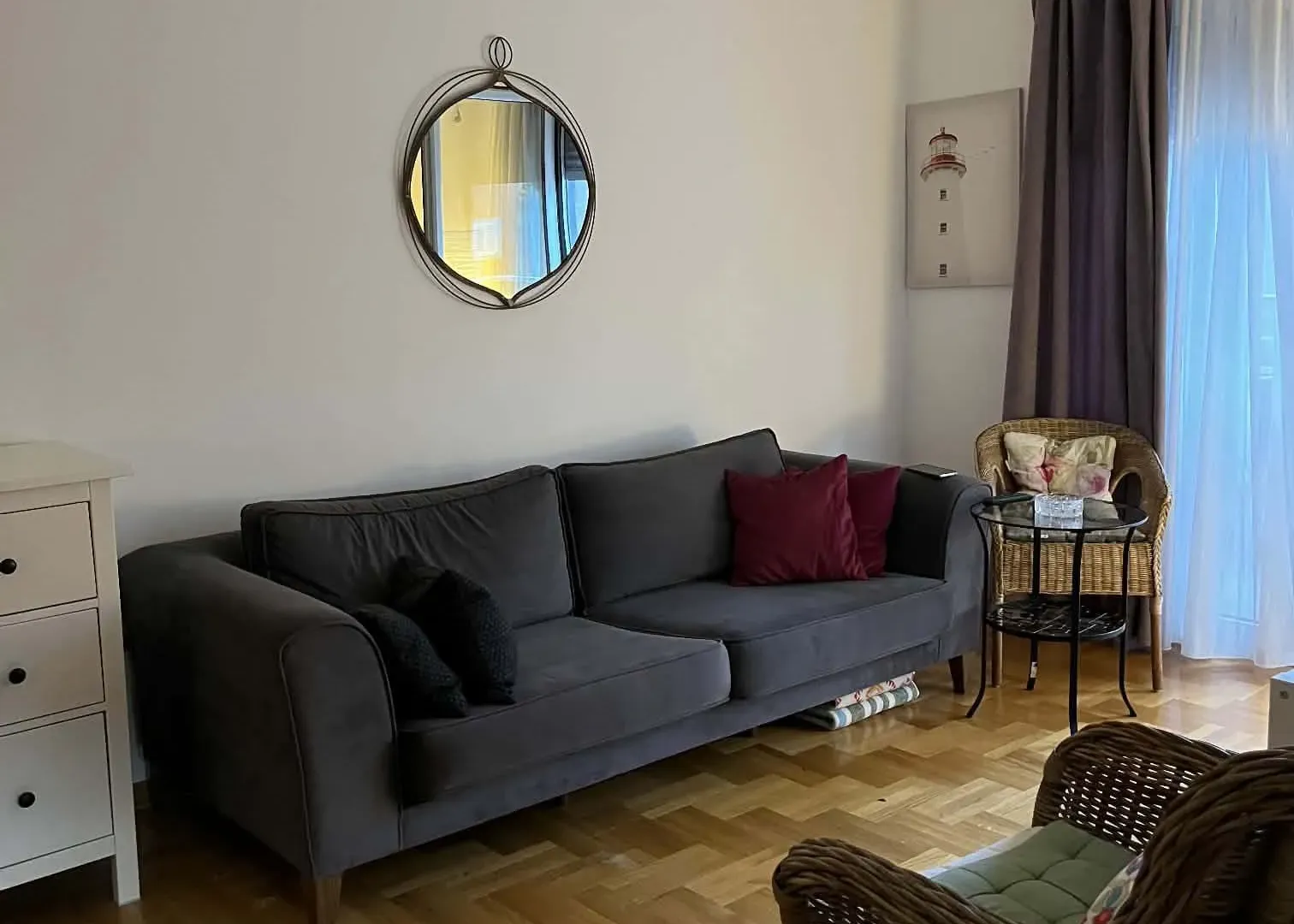 Rent, two bedroom apartment, 53m², Maslinjak, Budva