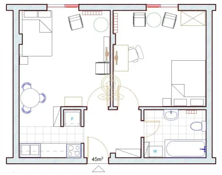 Izdavanje, dvosoban stan, 45m², Bulevar Oslobodjenja, Novi Sad Sve Podlokacije - image 13