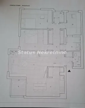 Osnova stana sa prikazom rasporeda prostorija. - image 16