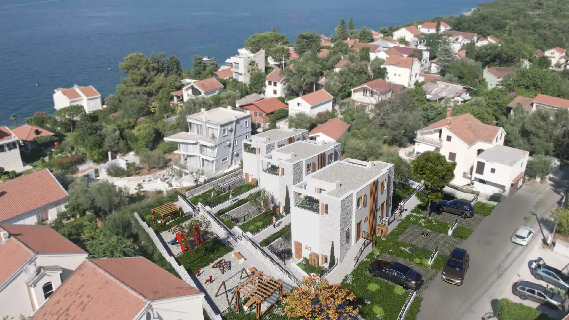 Prodaja, jednosoban stan, 65m², Krašići, Tivat