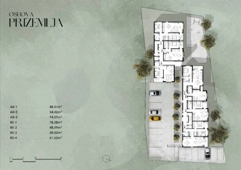 Prodaja, jednosoban stan, 54m², Centar, Kotor
