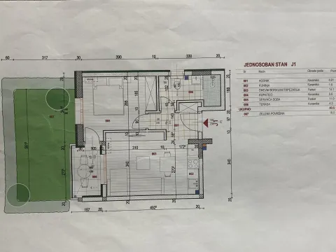 Sale, one bedroom apartment, 40m², Šušanj, Bar - image 9