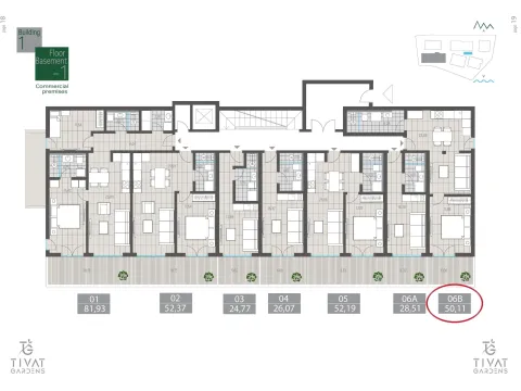Sale, one bedroom apartment, 50m², Centar, Tivat - image 8
