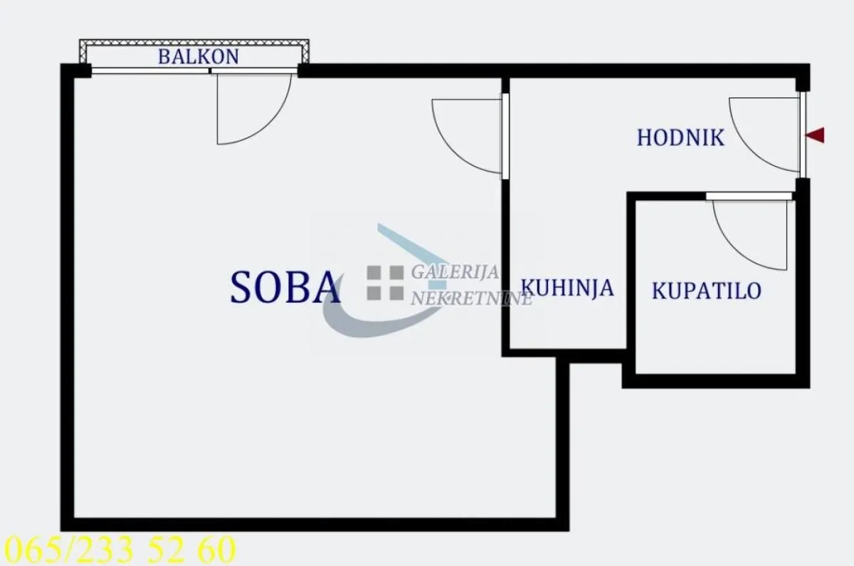 Prodaja, garsonjera, 25m², Šumice, Beograd