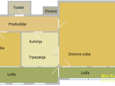 Sale, one bedroom apartment, 53m², Voždovac Sve Podlokacije, Beograd - image 13