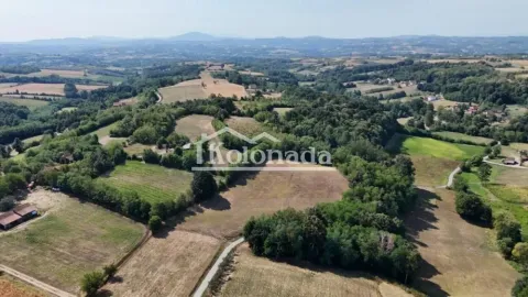 Pogled iz vazduha na prirodu i šumu oko nekretnine. - image 2