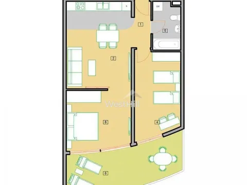 Sale, two bedroom apartment, 85m², Petrovac, Budva - image 14