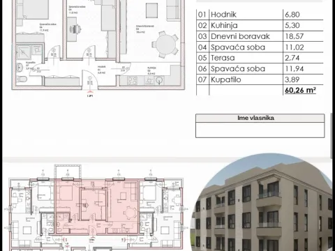 Sale, one bedroom apartment, 41m², Zabjelo, Podgorica - image 8
