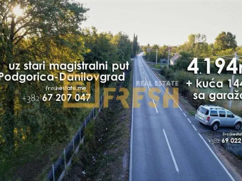 Prodaja, plac, 4194m², Danilovgrad, Crna Gora