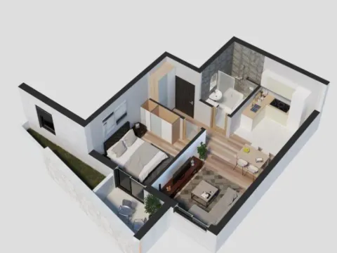 Sale, one bedroom apartment, 49m², Petrovac, Budva - image 5