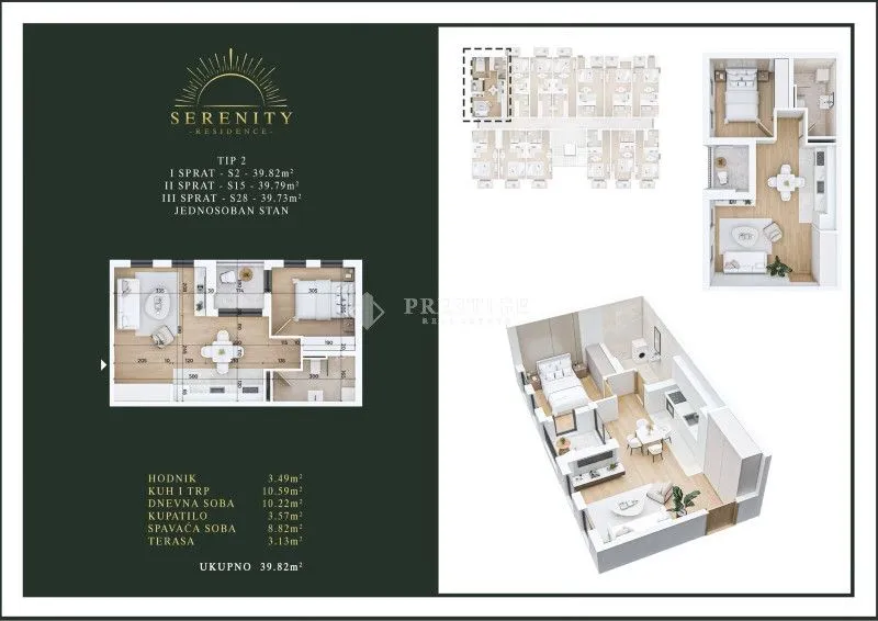 Prodaja, jednosoban stan, 40m², Stari Aerodrom, Podgorica