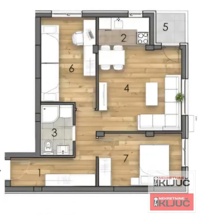 Prodaja, trosoban stan, 60m², Telep, Novi Sad Sve Podlokacije