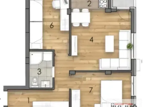 Sale, three bedroom apartment, 60m², Telep, Novi Sad Sve Podlokacije