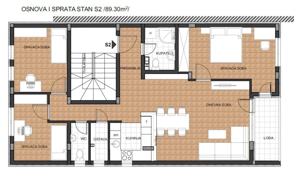 Prodaja, trosoban stan, 89m², Donja Vrežina, Niš