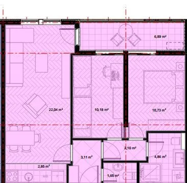 Prodaja, dvosoban stan, 64m², Stari Aerodrom, Podgorica - image 2
