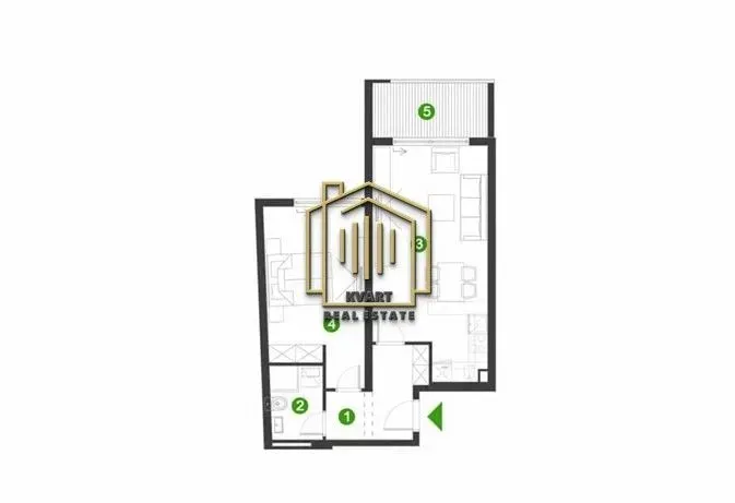 Sale, one bedroom apartment, 52m², Zagorič, Podgorica