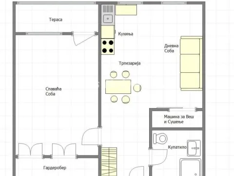 Prodaja, dvosoban stan, 48m², Novo naselje, Novi Sad - image 3