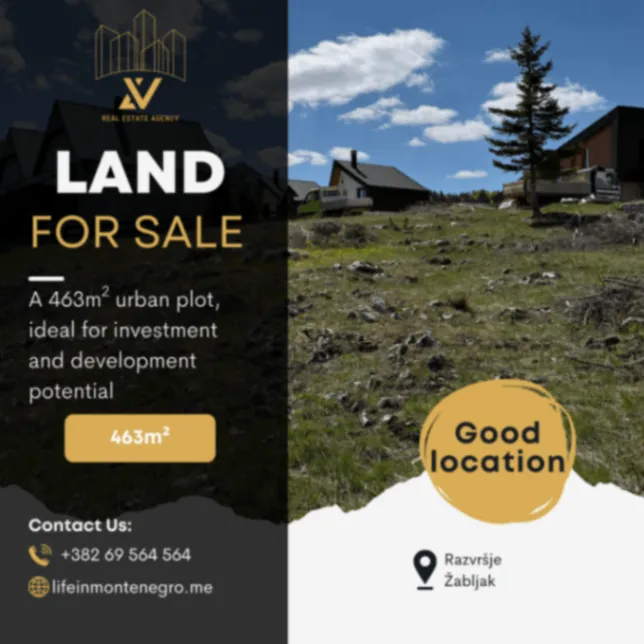 Prodaja, plac, 463m², Razvršje, Žabljak