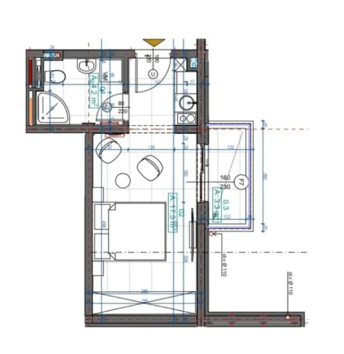 Sale, studio apartment, 25m², Centar, Kolašin