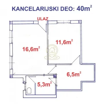 Floor plan of the property with marked room areas. - image 10