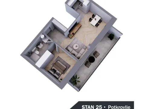 Prodaja, jednosoban stan, 50m², Podbara, Novi Sad Sve Podlokacije - image 2