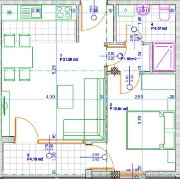 Floor plan of the apartment showing room layout and dimensions. - image 2