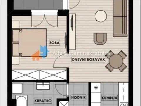 Rent, two bedroom apartment, 54m², Novi Beograd Blok 65, Novi Beograd Sve Podlokacije - image 21