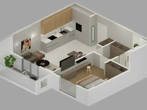 Prodaja, jednosoban stan, 57m², Bjeliši, Bar - image 9