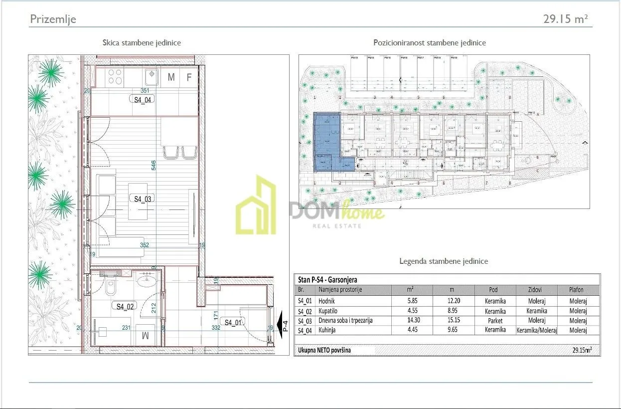 Prodaja, garsonjera, 29m², Momišići, Podgorica