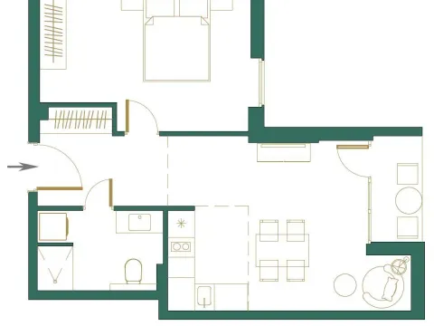 Sale, one bedroom apartment, 46m², Kolašin, Crna Gora - image 15