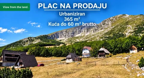 Pogled na planinski predio sa vikend kućama i zelenilom. - image 2