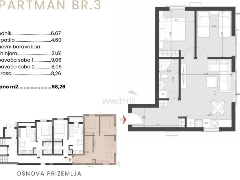 Sale, one bedroom apartment, 35m², Bečići, Budva - image 5