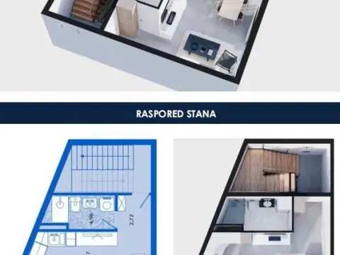 Sale, studio apartment, 31m², Tivat, Crna Gora - image 12