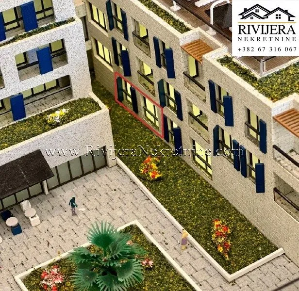Prodaja, jednosoban stan, 53m², Risan, Kotor