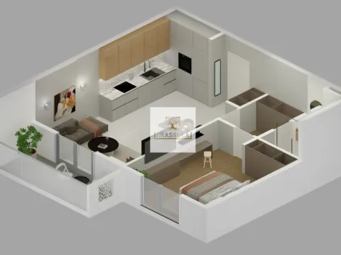 Sale, one bedroom apartment, 57m², Bjeliši, Bar