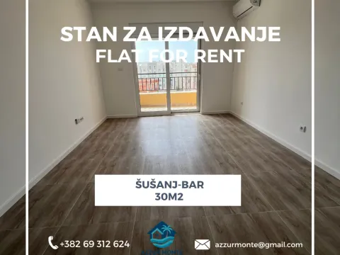 Rent, studio apartment, 30m², Šušanj, Bar - image 1